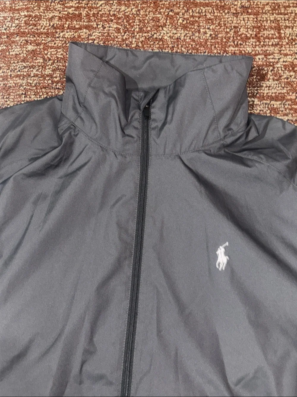 Polo Ralph Lauren big pony grey windbreaker active reflective designer coat Med